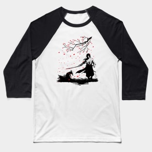 Samurai Warrior Baseball T-Shirt